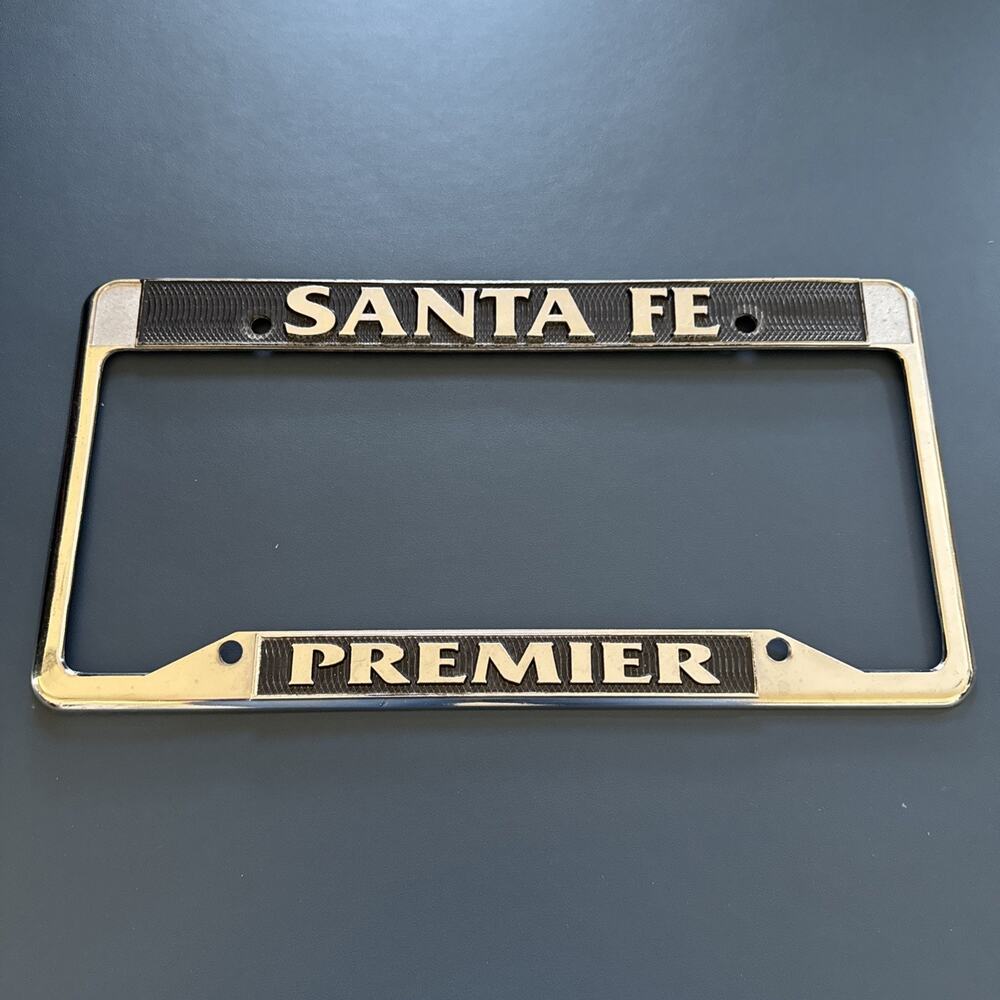Premier Motor Cars Metal Dealership License Plate Frame Santa Fe, New Mexico